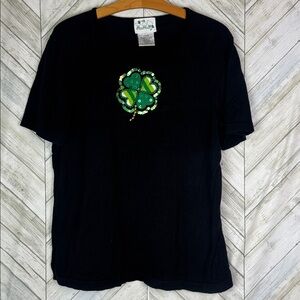 The Quacker Factory Shamrock Clover Shirt